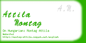attila montag business card